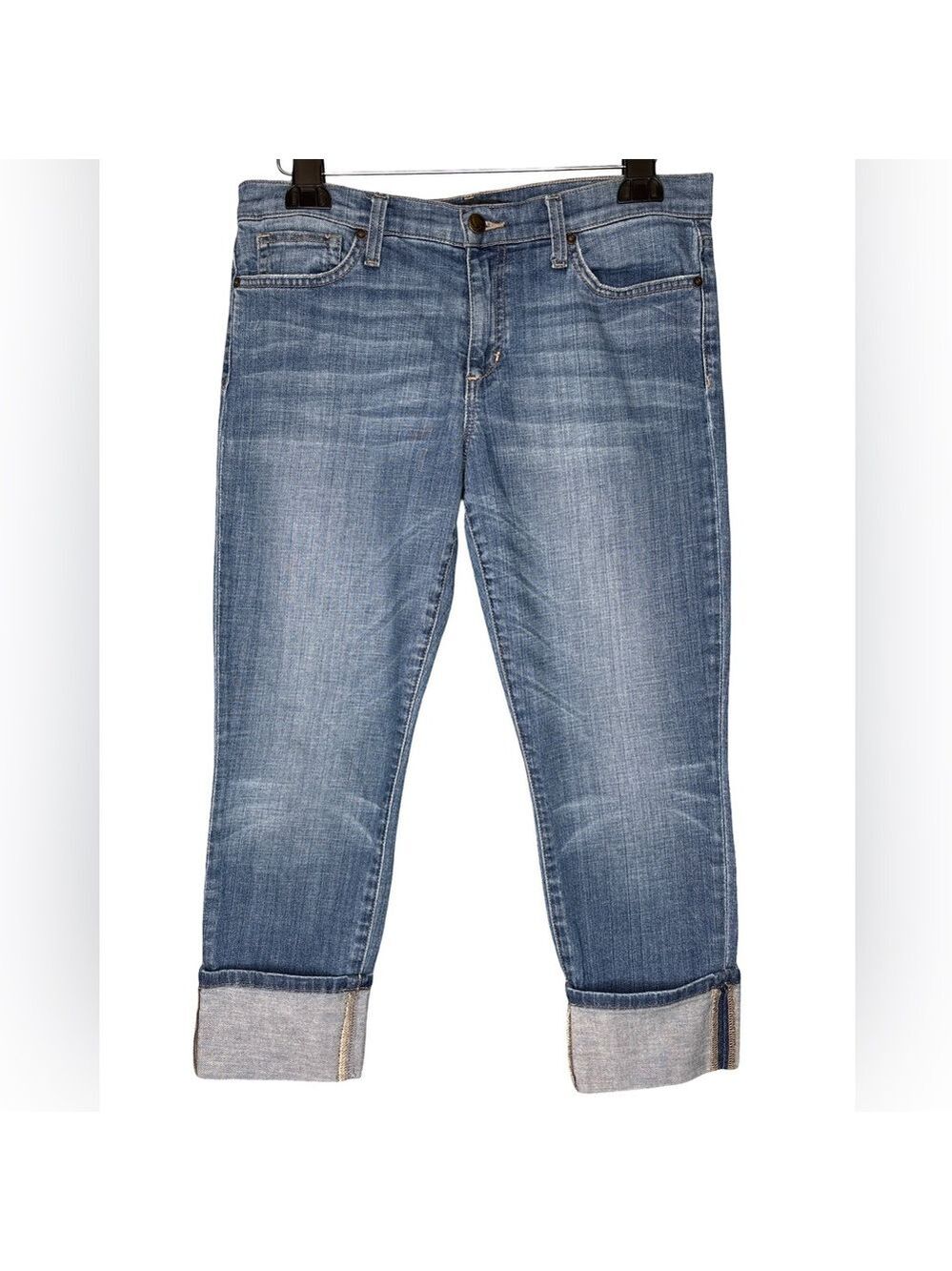 Joe's Jeans Mid Rise Blue Crop Anisa Cuffed Size 30